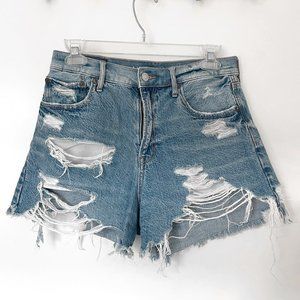 American Eagle Distressed Jean Mom Shorts – Size 4